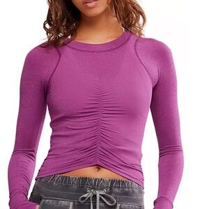 Free People Movement Ruched Women Top in small